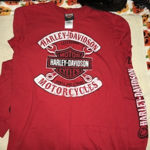 red harley-davidson long sleeve